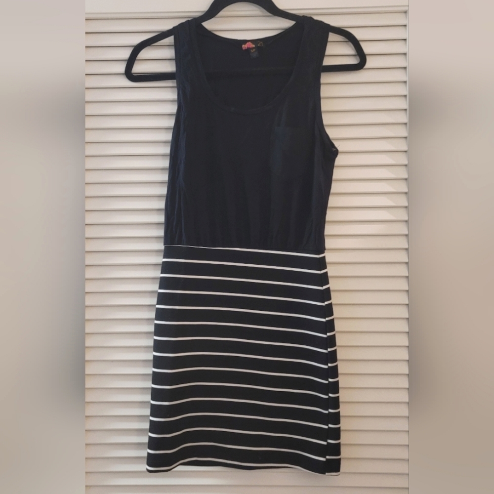 Forever 21 - Black & White Striped Sleeveless Dress